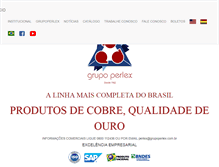 Tablet Screenshot of grupoperlex.com.br